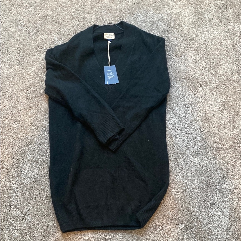 J.Crew Black V-Neck Sweater